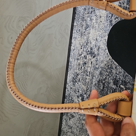 Burberry yellow check cotton canvas and leather barrel bag with COA - Picture 10 of 15